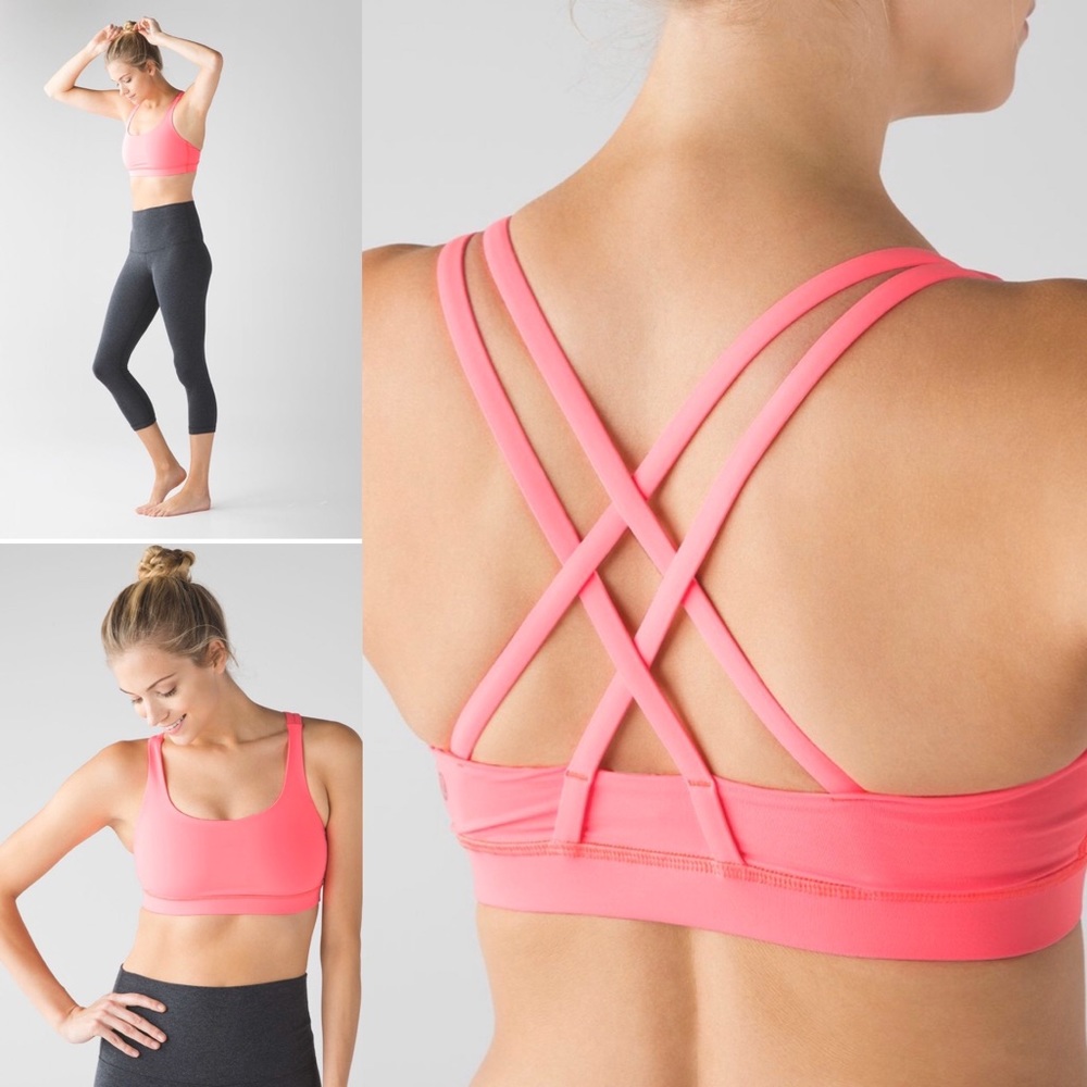 NWOT LULULEMON 4 S Pink Flair Sports Bra!